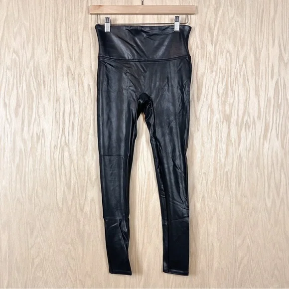 SPANX Faux Leather Leggings Black - Picture 5 of 11